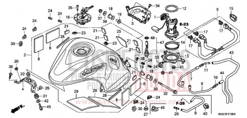 FUEL TANK/FUEL PUMP VFR1200FDA de 2010